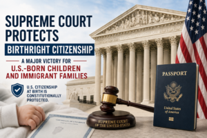 The Supreme Court has reaffirmed birthright citizenship for children born in the United States. Learn what the 2026 ruling means for immigrant families.