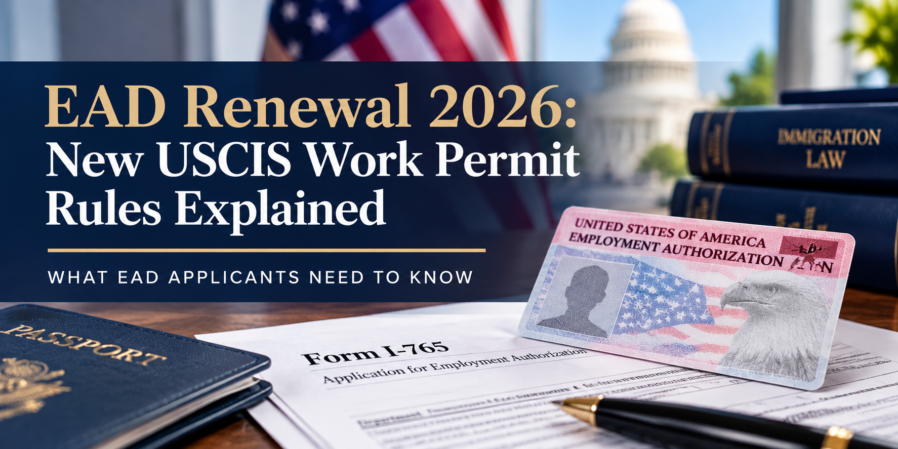 EAD renewal 2026 rules affect automatic work permit extensions. Learn who is affected, which exceptions apply, and how to avoid employment gaps.