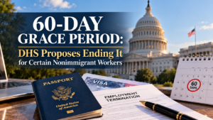 The 60-day grace period could change under a new DHS proposal. Learn what the proposed rule means for H-1B and other nonimmigrant workers.
